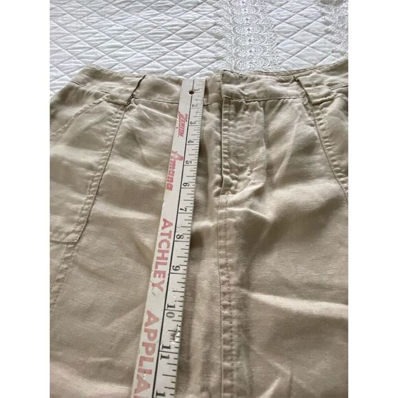 Eddie Bauer Linen Midi Skirt Tan Size 6 - Picture 13 of 14